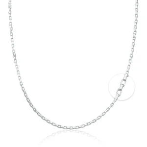 Corrente de Prata Masculina Cartier Cadeado 60cm + Caixinha