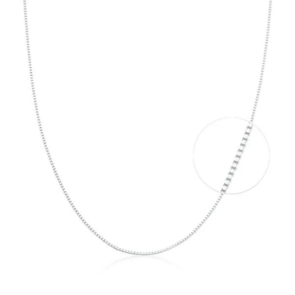 Corrente Veneziana Masculina Prata 925 (1mm) 45cm